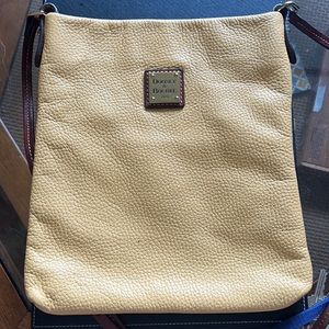 Dooney and Bourke yellow over the shoulder bag
